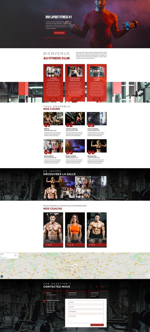 Divi Layout - Fitness #1